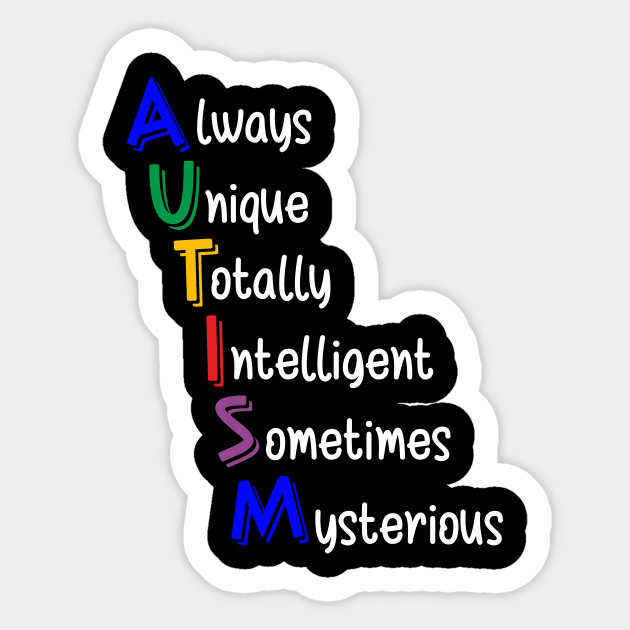 AUTISM Sticker by OMARMAH